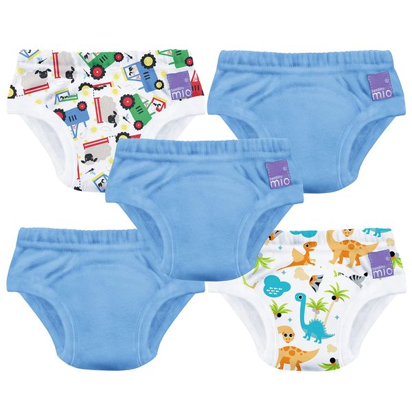 Bambino Mio, Reusable Potty Training Pants for Boys and Girls, 5 Pack, Farmyard Friends, 3+ Years