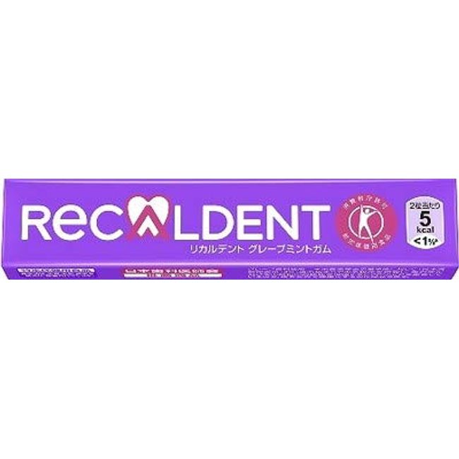 Mondelez Japan Ricardent Grape Mint Gum, 14 Tablets x 20 Bottles