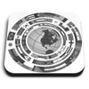 1 x Square MDF Fridge Magnet - Earth Globe Flags Map Travel 41901