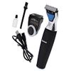 Barbasol Rechargeable Electric Wet and Dry Single Blade Shaver with Stainless Steel Blades and Adjustable Beard Trimmer Attachment
