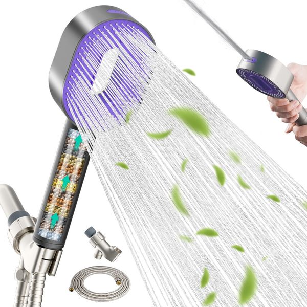 Filtered Shower Head with Handheld, High Pressure 3 Spray Modes Showerhead New