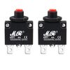 RKURCK 8 Amps Thermal Circuit Breakers 125/250V AC 32V DC Push Button Manual Reset Overload Protector Switch 8A 2 Pcs