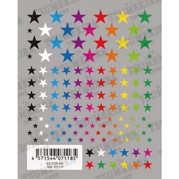 Tsumekira ES ES-STR-401 Star Colorful
