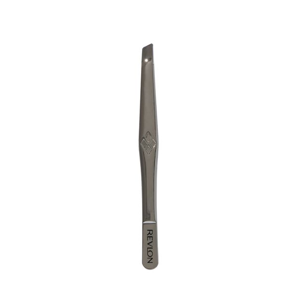 Revlon Multipurpose Hair Removal Tweezer, High Precision Slant Tip Tweezers for Men, Women & Kids, Stainless Steel (Pack of 1)