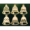 Ratags Baumbehang, 6er Set, Glocken, Natur-Gold