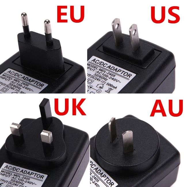 AC/ DC Power Adapter INPUT 100-240V 50/60Hz 1.5A OUTPUT 24V 4A EU/UK/US/AU  Plug