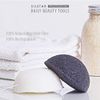 SILSTAR PROFESSIONAL Silster Professional Konjac Sponge Facial Sponge Bath Sponge Great Cleansing for Dry or Mature Skin - Charcoal Grey 102