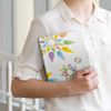 dtab Compact d-02K Case Folio Cover Direct Paste Type Flower 006850