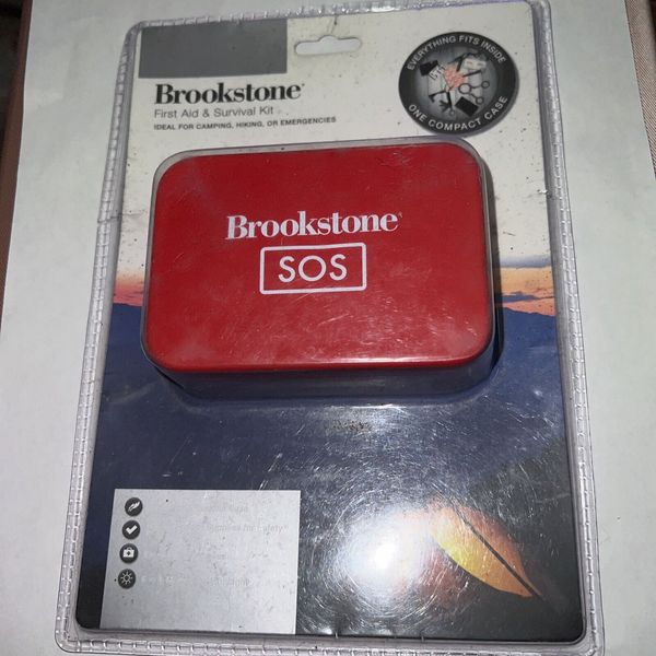 NWOT BROOKSTONE First Aid & Survival Kit w/case