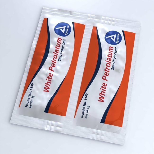 Dynarex 1140 White Petrolatum, 5g Foil Packet (Box of 144 Each)