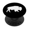 Wild White Buffalo Silhouette Shadow Design PopSockets Adhesive PopGrip