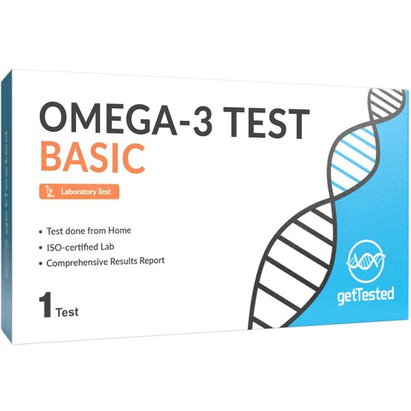 GetTested - Omega-3 Test Basic | Home Sample Collection Kit | Omega-3 Index & Fatty Acids Analysis | Private and Secure | Lab-Tested Results |