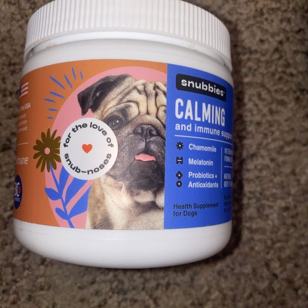 Snubbies Dog Supplement Calming & Immune Support 01/2025