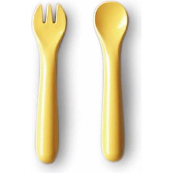 cutlery set yellow