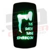 50 Caliber Light Bar On/Off LED Rocker Switch Waterproof Green UTV ATV Toggle  