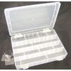 boxdisplays Adjustable Compartment Frosted Plastic Organizer (BD88)