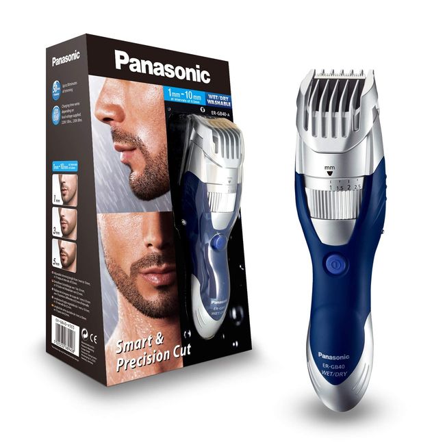 Panasonic Wet and Dry Hair and Beard Trimmer - Silver