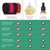 BiJun Exfoliating Glove Moroccan Kessa Scrub Exfoliating Gloves Deep Exfoliating Mitt Body Scrub Premium Scrub Wash Mitt Body Skincare at Home Shower or Bath Exfoliating Mitts for Dead Skin Remover