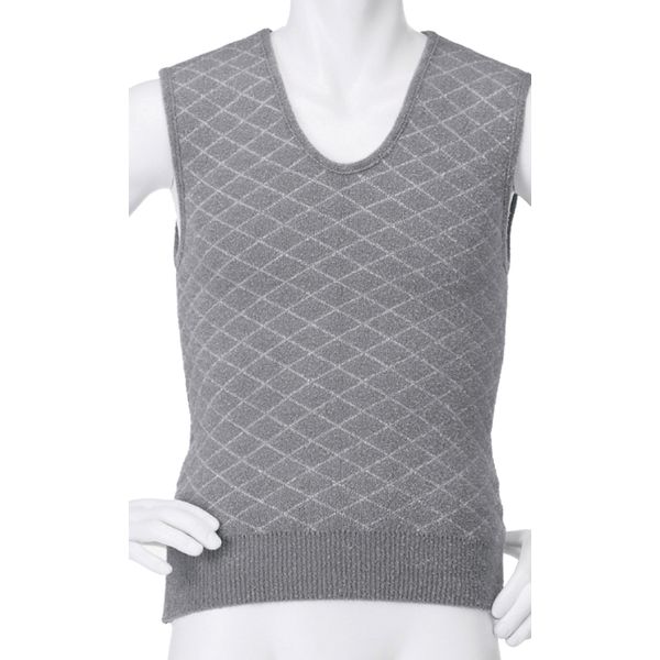 Marshmallow Quilted Warm Inner Men's Vest MP131 M - L Gray