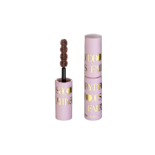 FAIRYDROPS Quattro Rush Mascara Film Type, Ruby Brown, 0.2 oz (5.5 g), Japanese and US Patented "4-Ball Brush", Long, Curl, Keep, Separate