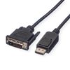 Rotronic Roline 11.04.5619 DVI Cable 1.5 m Black