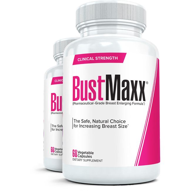 2x BUSTMAXX #1 Most Trusted Natural Breast Enlargement & Enhancement Supplement