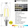Daylight 5000K Dimmable Led Chandelier Light Bulbs B10 Candle Shape 8 Pack