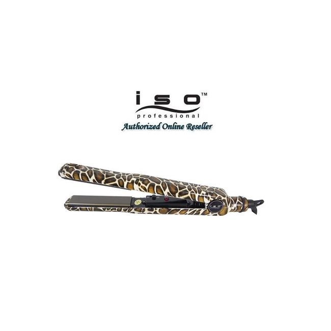 ISO Beauty Authentic NIB Turbo Silk Giraffe Hair Straightener Flat Iron