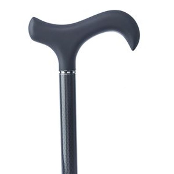 Carbon Fibre Walking Stick Cane with a Soft Touch Derby Handle Black Diamond