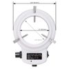AmScope White Adjustable 144 LED Ring Light Illuminator for Stereo Microscope & Camera