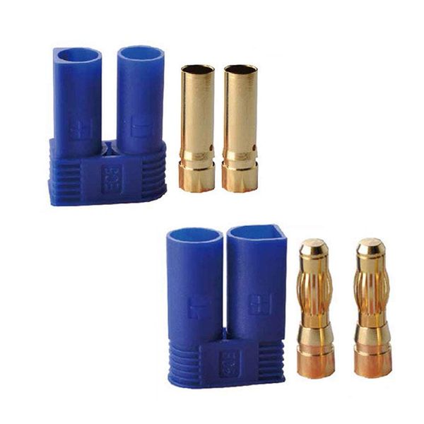 10 Pairs Amass EC5 Banana Plug Connectors Female Male 5.0mm Gold Bullet Connector for RC ESC LIPO Battery Device Electric Motor