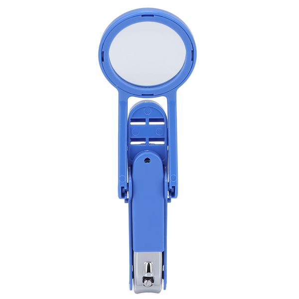 Nail Clippers, Professional Toenail Clippers Elderly Nail Cutter Cuticle Scissors Fingernail Toenail Thick Ingrown Toe Nail Clippers with Magnifying Glass(blue)