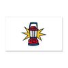 CafePress Camping Lamp Rectangle Car Bumper Magnet