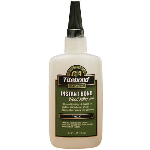 Titebond 4 Oz. Instant Bond Wood Adhesive Thick, 6222