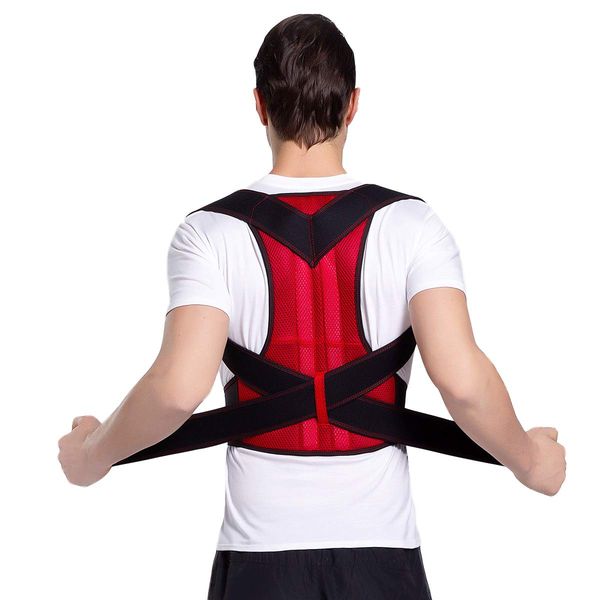 Multifunction Posture Corrector Back Brace,Comfortable Posture Corrector for Men and Women, Adjustable Back Straightener Improves Posture