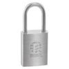 BEST 41B722L Padlock, 7/8 in,Rectangle,Silver 52HK79