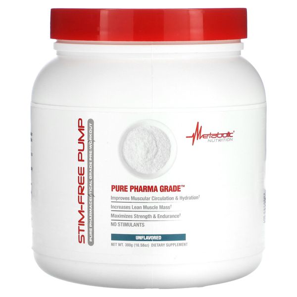 Stim-Free Pump, Unflavored, 10.58 oz (300 g)