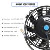 2X 7" Universal Slim Fan Push Pull Electric Radiator Cooling 12V Mount Kit Black