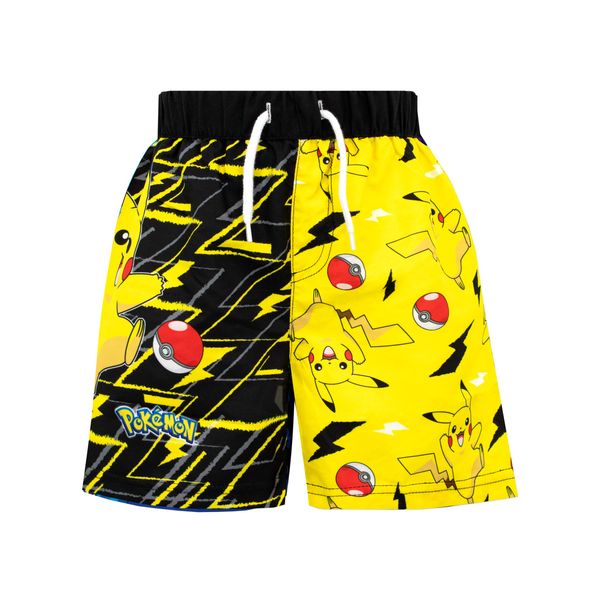 Pokemon Boys Pikachu Swim Shorts Multicoloured Age 7 to 8 Years