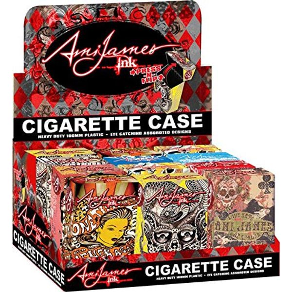 Ami James Pop Up King Size Cigarette Cases - 12 ct.