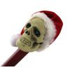 Skull with Santa Hat Walking Stick Cane Great for Halloween and Mardi Gras