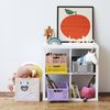3 Sprouts Recycled Plastic Collapsible Crate - Stackable Foldable Storage Box for Easy Organizing, Durable Folding Crate for Home or Office Use - Large - Yellow