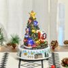 Animated Musical Christmas Tree w/ Battery-Operated Moving Train for Tabletop