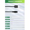 Bouge USB Charger Power Supply DC to Cable Compatible with Meridian Grooming Electric Shaver Trimmer Charging Cord Black Adapter 3.2FT