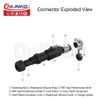 9 Pin Female Quick Connect Waterproof Power Connector