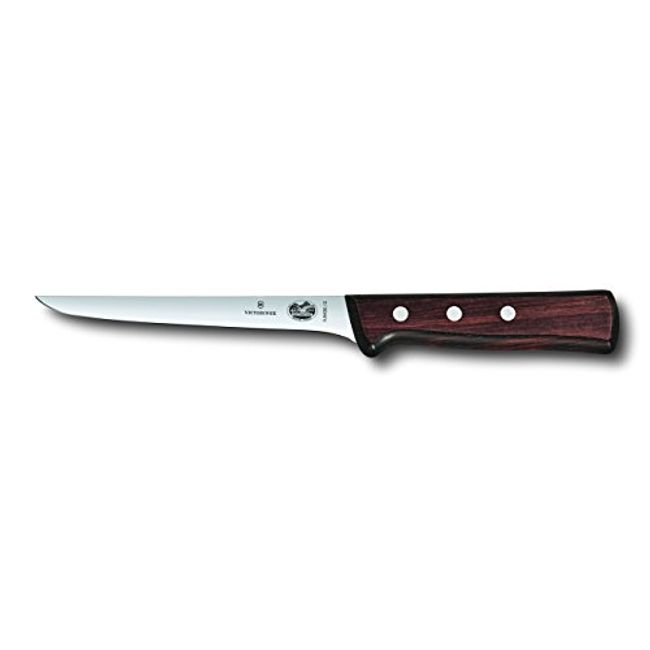 Victorinox Swiss Army Cutlery Rosewood Straight Boning Knife, 6-Inch