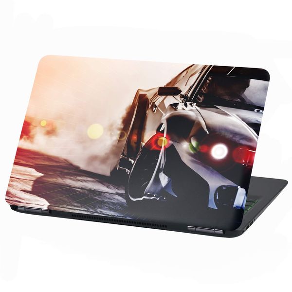 Laptop Folie Cover: Fahrzeuge Klebefolie Notebook Aufkleber Schutzhülle selbstklebend Vinyl Skin Sticker (13-14 Zoll, LP4 Drift Car)