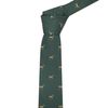 King & Priory Dark Green Embroidered Horse Tie