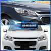 For 13-15 Chevy Malibu Replacement Halogen Projector Headlights Lamp Pair Chrome