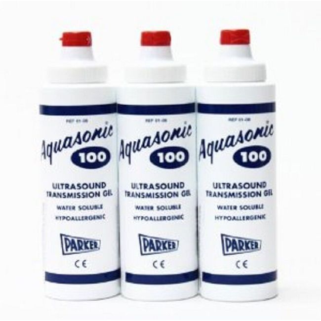 (3 -pack)PARKER LABS AQUASONIC 100 ULTRASOUND GEL 8.5 oz. BOTTLES